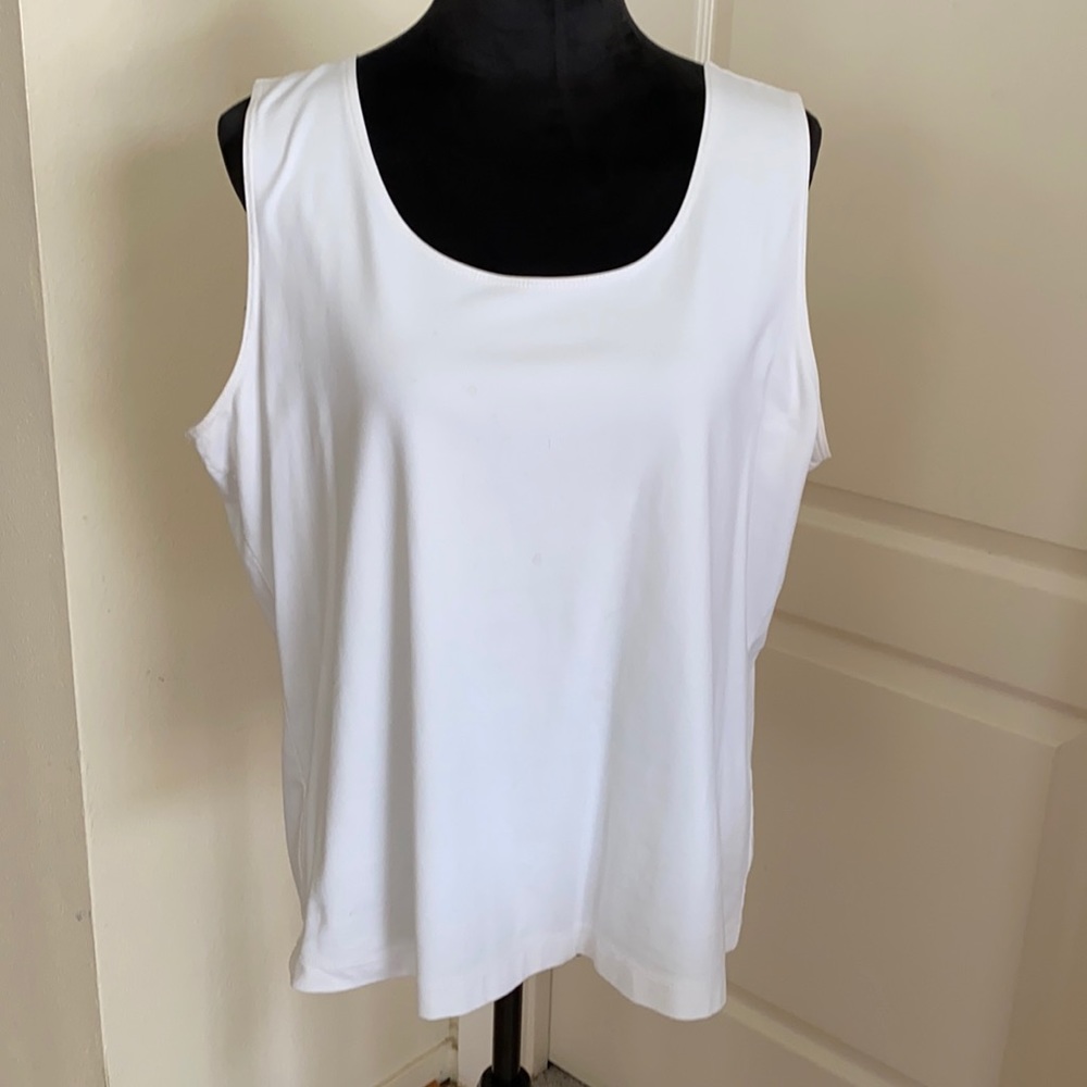 Chico’s White Tank Top Size 3 (12-14)